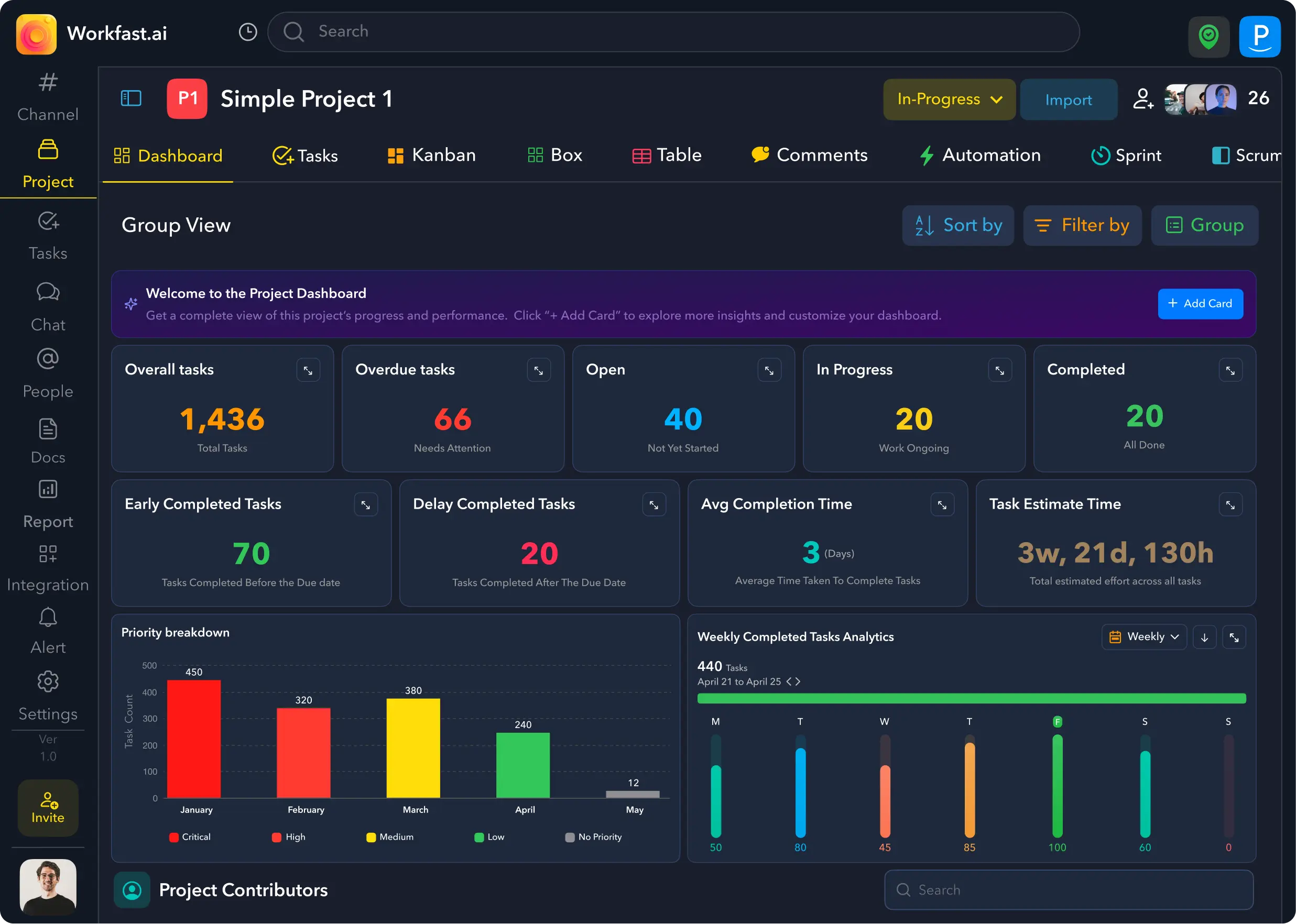 Workfast.ai. | Your workplace tool for Project&Task management